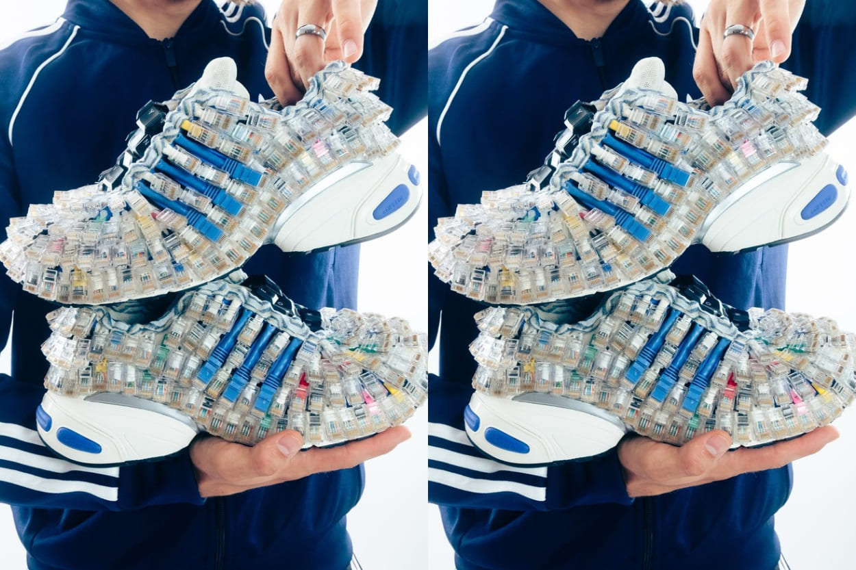 Adidas Ubah Ratusan Kabel Ethernet Bekas Jadi Sneakers Nyentrik, Curi Perhatian di Piala Dunia 2026