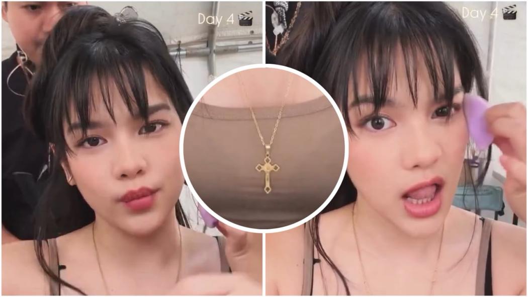 Davina Karamoy Dituding Pindah Agama Gara-Gara Pakai Kalung Salib, Begini Faktanya