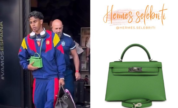 Lamine Yamal Tampil Mewah dengan Tas Hermes Hijau Senilai Rp549 Juta, Jadi Sorotan Penggemar
