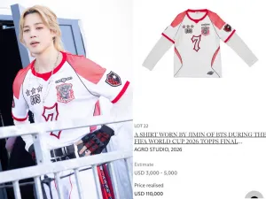 Jersey Jimin BTS Laku Rp1,9 Miliar, Jadi Item Termahal di Lelang Piala Dunia 2026