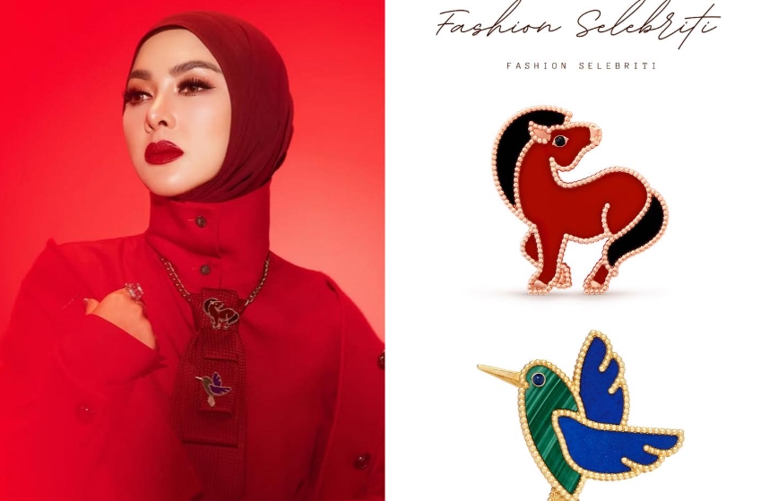 Syahrini Terciduk Kenakan Pin Berlapis Emas 18 Karat, Harganya Tembus Tiga Digit!