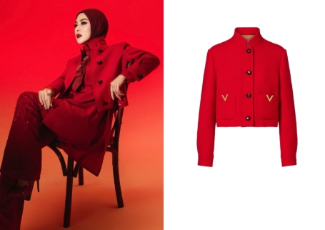 Makin Cetar! Syahrini Kenakan Blazer Valentino Merah di Pemotretan Terbaru, Harganya Tembus Rp80 Juta