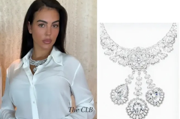 Georgina Rodriguez Diduga Kenakan Kalung Berlian Rp1,33 Triliun Saat Menikah, Berasal dari Berlian Langka 342 Karat