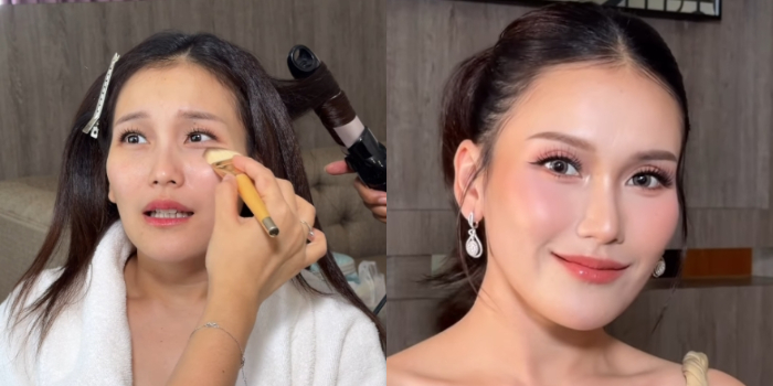 Riasan Soft Glam Nuansa Pink ala Ayu Ting Ting, Cantik Natural Tanpa Makeup Dempul