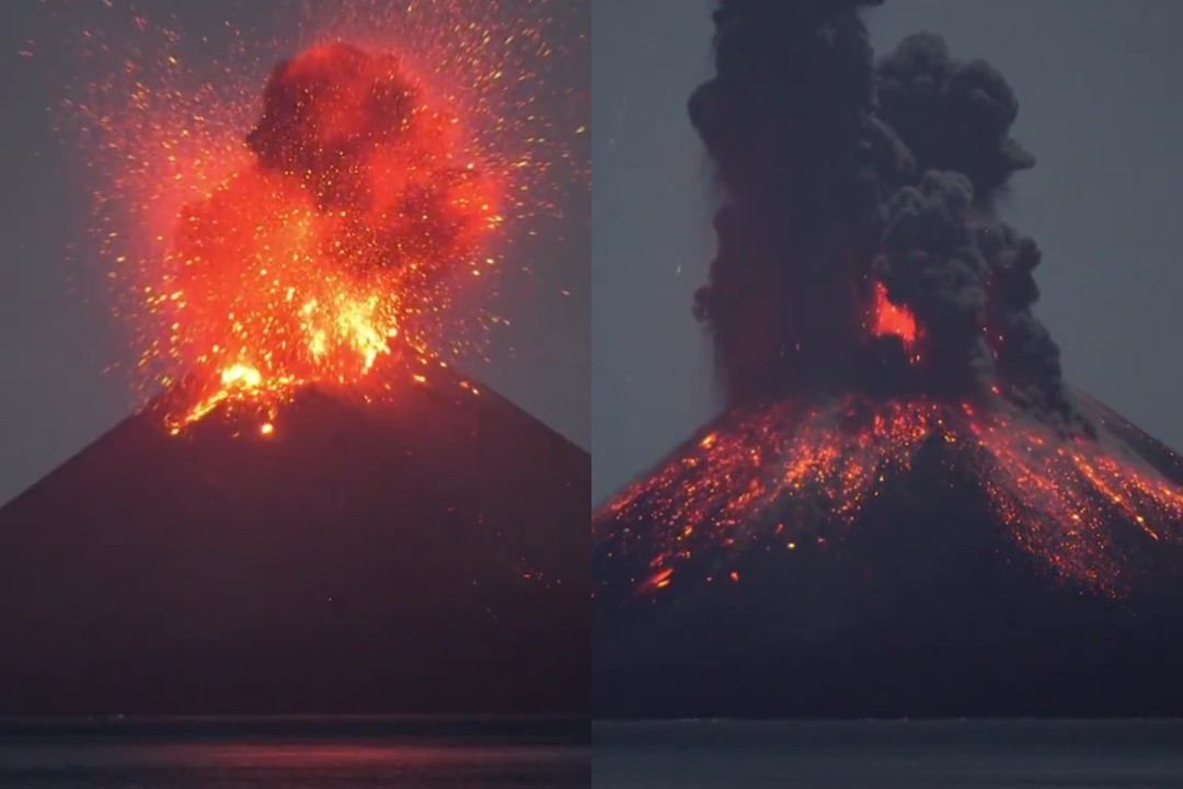 Anak Krakatau Erupsi Lagi B...