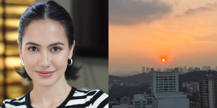 Pevita Pearce Unggah Dampak Kebakaran Hutan Kalimantan, Awan Hitam Hingga Matahari Terlihat Merah