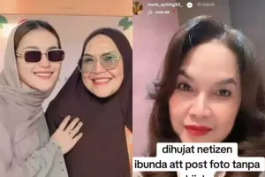 Ibu Ayu Ting Ting Mendadak Lepas Hijab? Foto Viral Tuai Kontroversi