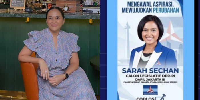 Sarah Sechan Bantah Jadi Caleg Demokrat untuk Pemilu 2029, Fotonya Dicatut di Poster