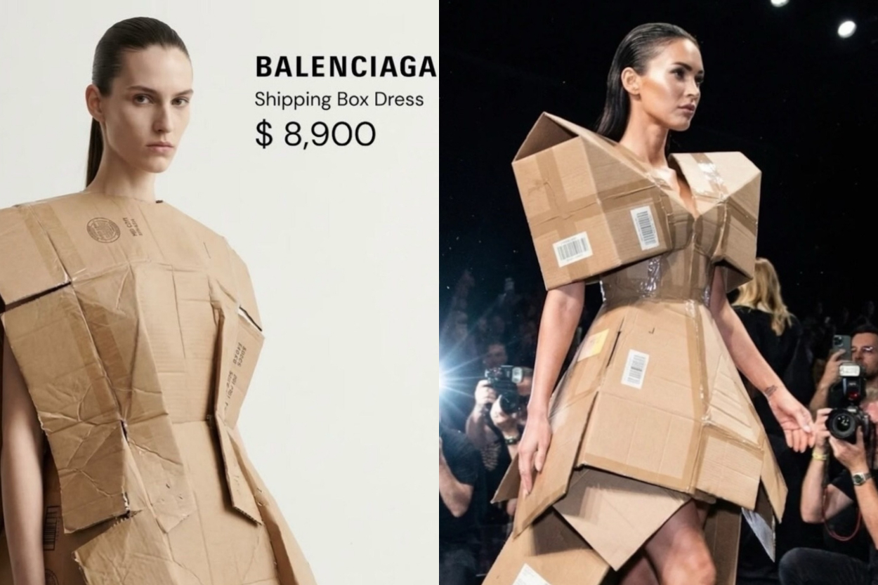 Balenciaga Jual Gaun Kardus...