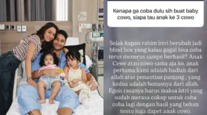 Krisjiana Baharudin Jawab Netizen soal Vasektomi dan Anak Cowok: “Rahim Istri Bukan Blind Box”