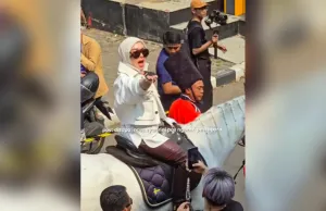 Syahrini Datang ke Pestapor...