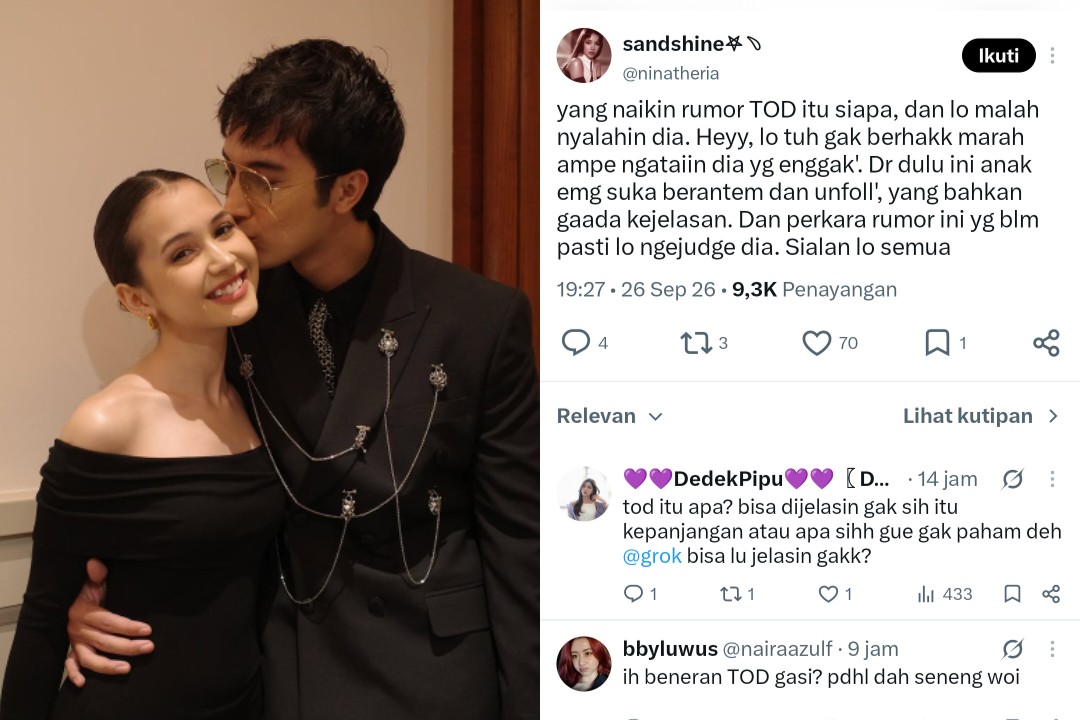 Sandrinna Michelle dan Junior Roberts Tak Jadi Putus Karena TOD? Fans Geram Sang Aktris Jadi Sasaran Hujatan