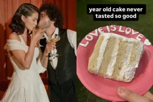 Jijik atau Bucin? Selena Gomez dan Benny Blanco Punya Tradisi Unik Makan Kue Pengantin Tahun Lalu
