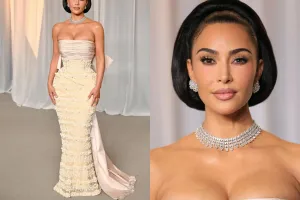 Kim Kardashian Tampil Glamo...