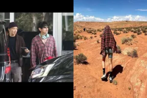 V BTS Pakai Kemeja yang Mil...