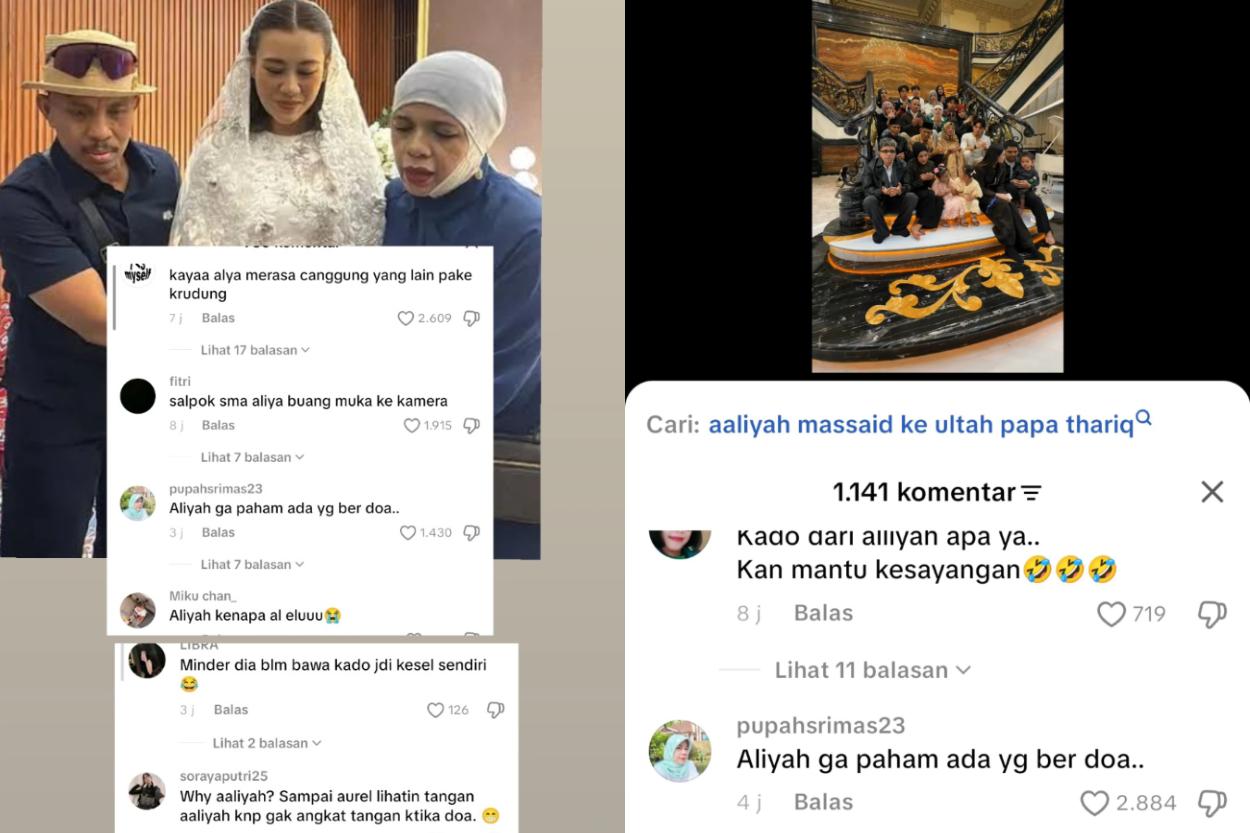 Ekspresi Aaliyah Massaid sa...