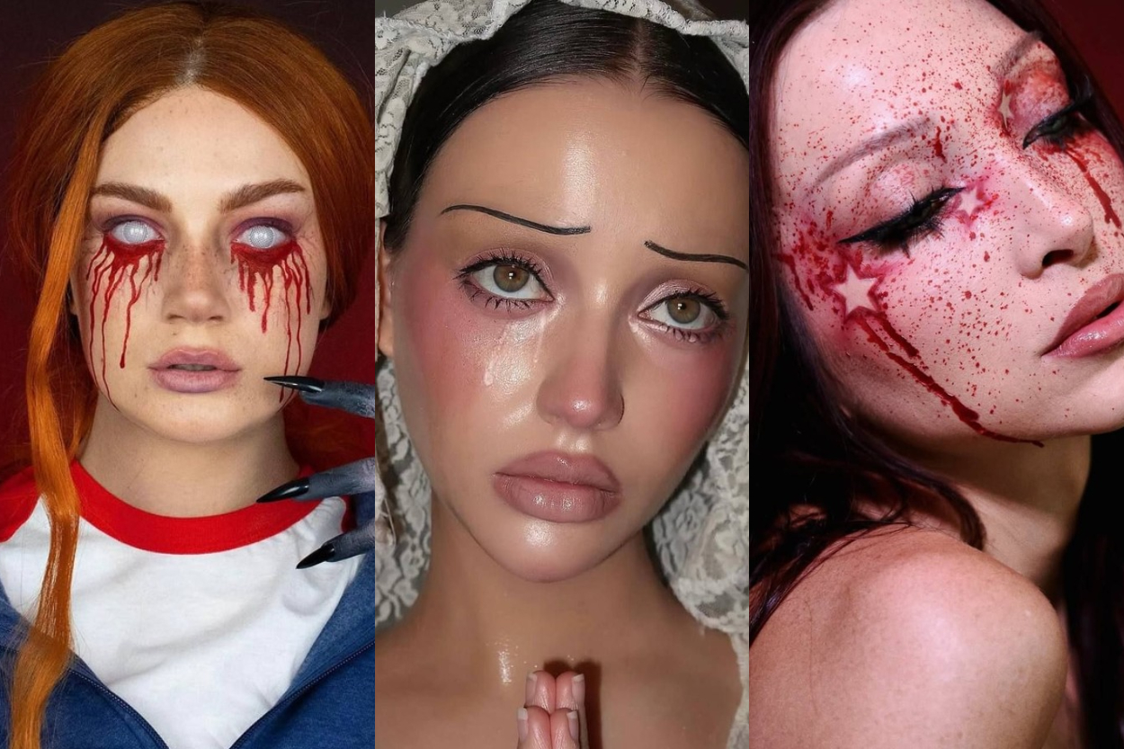 8 Makeup Halloween Simpel Tapi Ikonik, dari Cry Baby hingga Half Zombie!